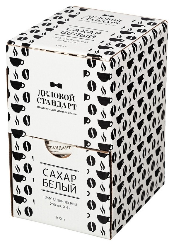 

Сахар в стиках деловой стандарт 4 гр (250 шт/уп.)
