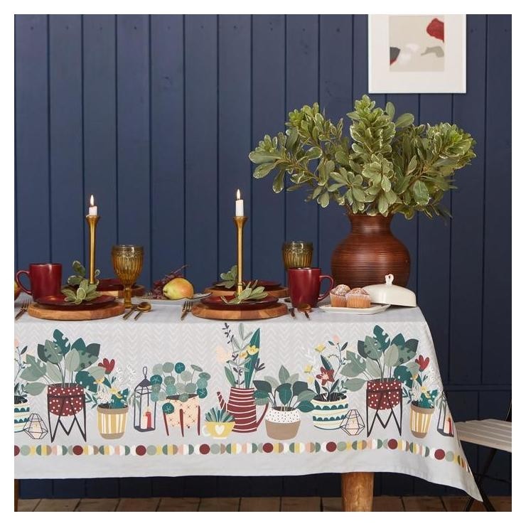 

Скатерть "Этель" Hygge , 100% хл, саржа 190 г/м2, Белый