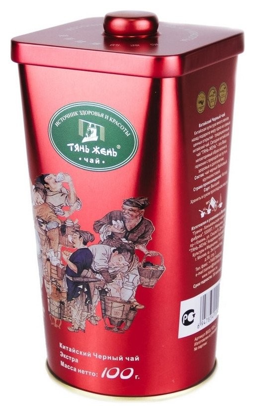 

Чай черный листовой экстра, 100 г ж/б B02l100-2