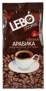Кофе молотый Lebo Classic для турки 100г Lebo