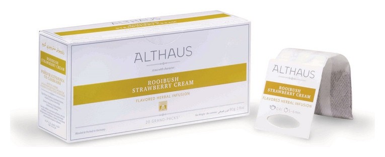 

Чай Althaus Rooibush Strawberry Cream для чайника 20 пак