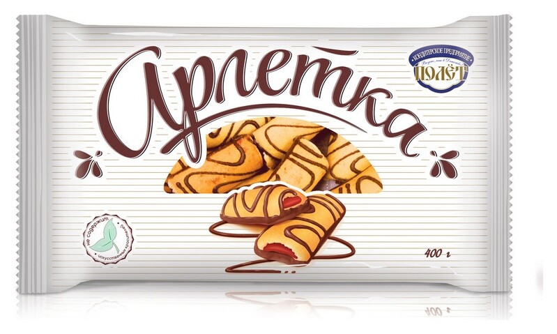 Печенье полёт арлетка в шоколаде 400г Полет