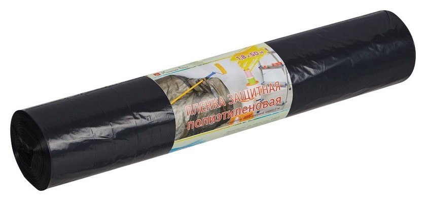 

Пленка укрывная пвд, 1,8х50м, 35мкм, черная, Черный