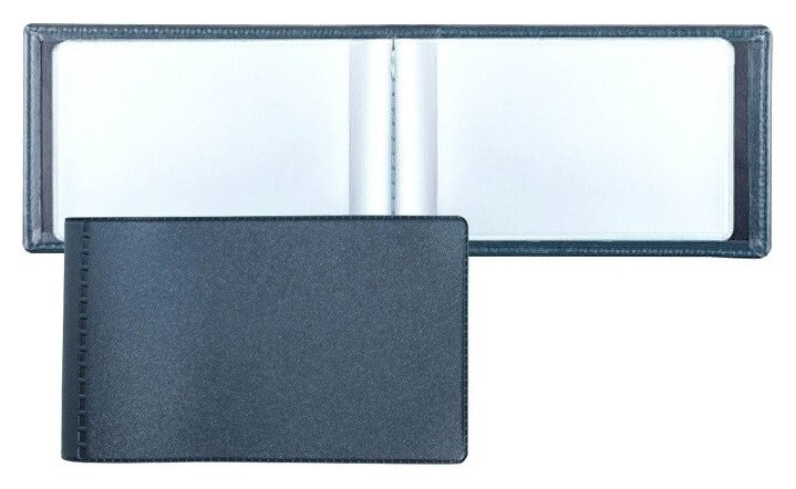Визитница для 28 карт, горизонтальный, 60x100 мм, синий 2754-101  Dps Kanc