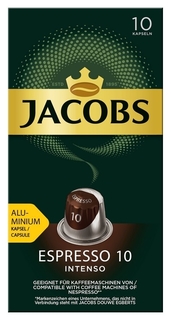 Кофе в капсулах Jacobs Espresso 10 Intenso, 10x5г Jacobs