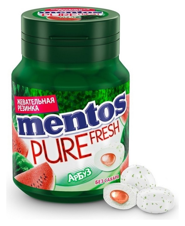 

Жевательная резинка Mentos Pure Fresh арбуз, 54г