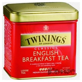 Чай Twinings English Breakfast Tea листовой черн.100г ж/б Twinings