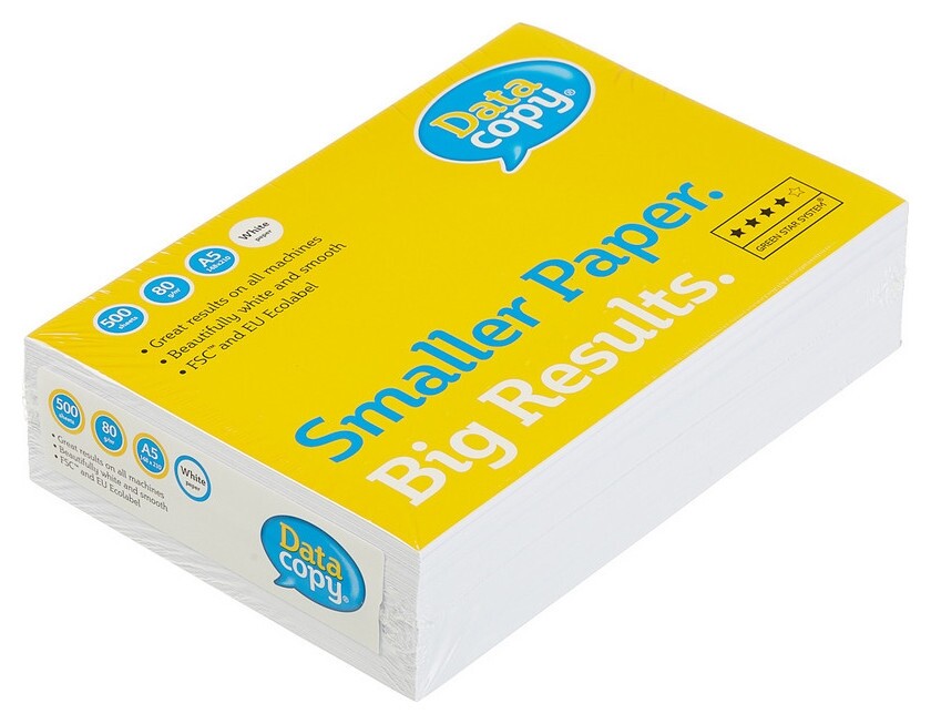 Бумага Data Copy (А5, марка А, 80 г/кв.м, 500 л)  Data Copy
