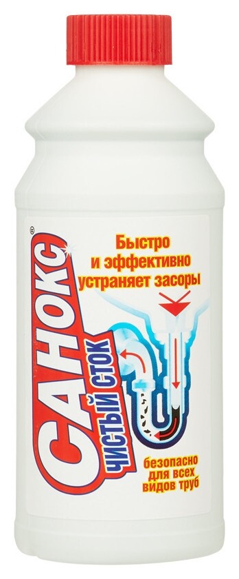 Средство для прочистки труб санокс-чистый сток 500мл Санокс