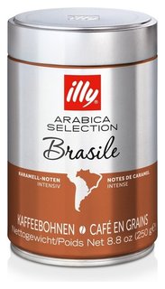 Кофе Illy бразилия моноарабика в зернах, 250г 6855 Illy