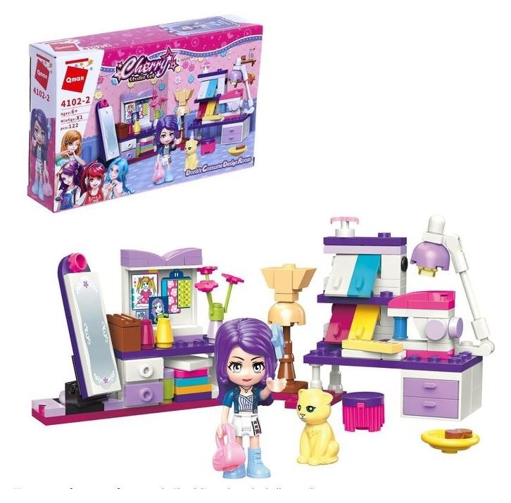 

Конструктор девчонки «Комната девчонки», 1 минифигура и 122 детали