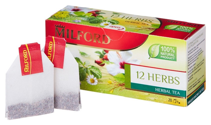 

Чай фито 12 трав Milford 20пак. 45гр.