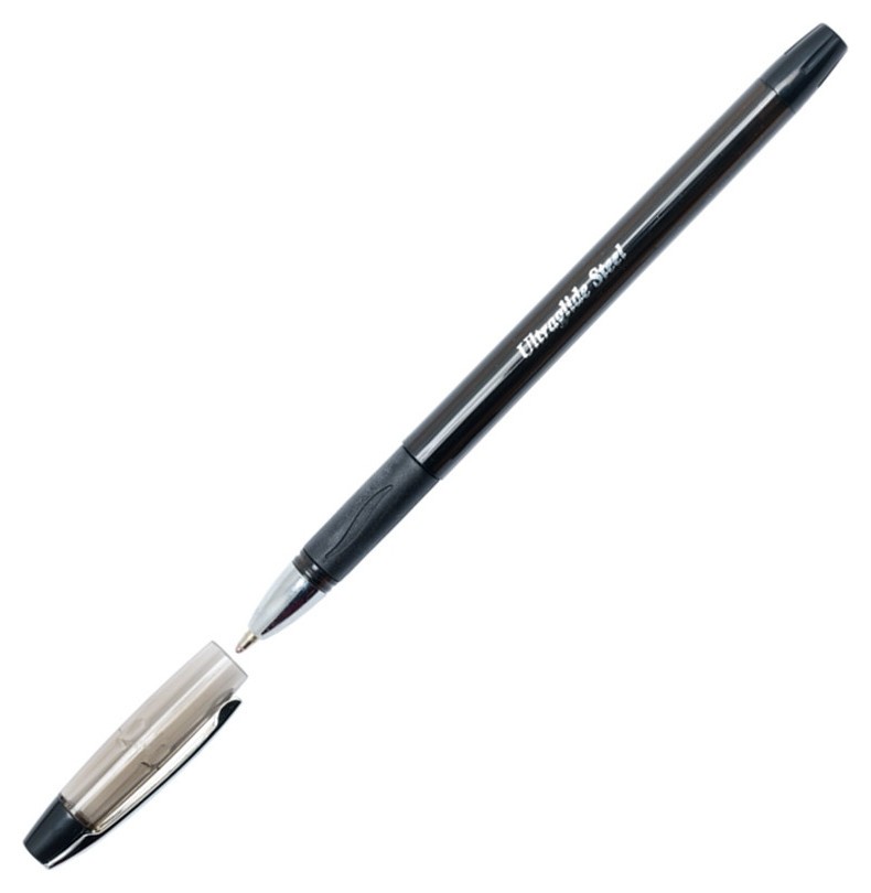 Ручка шариковая Unimax Ultra Glide Steel 1мм, чер, масл, неавтом.