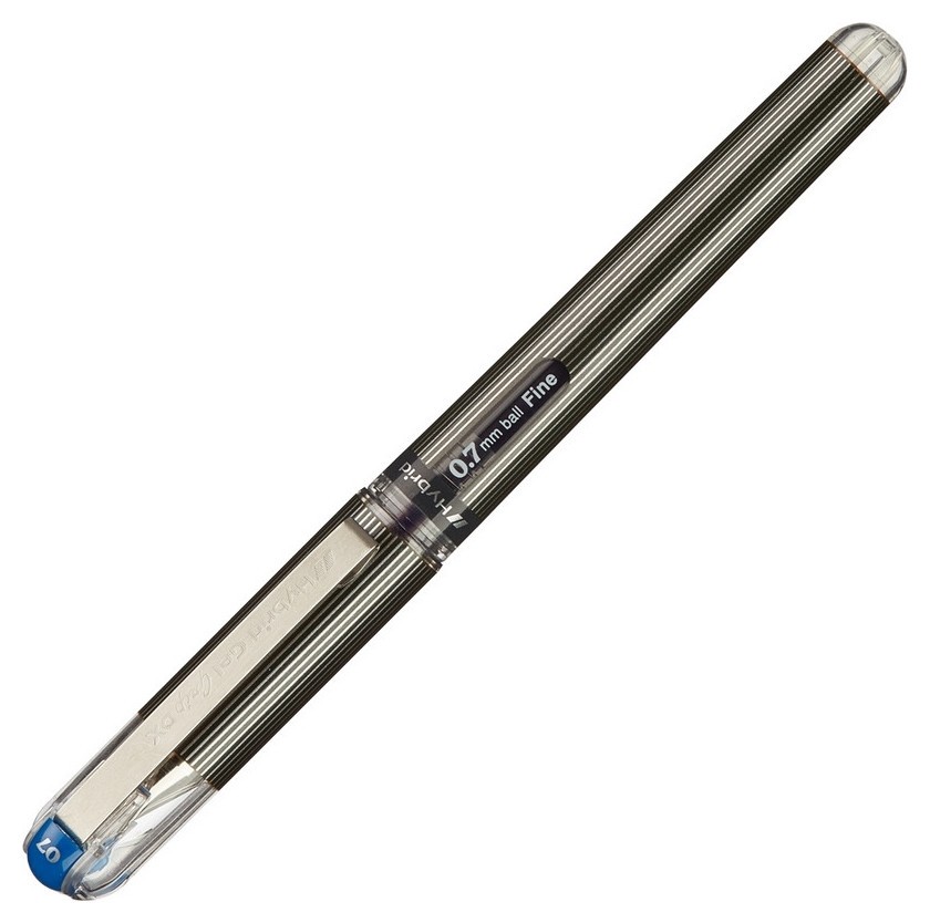 

Ручка гелевая Pentel Hybrid Gel Grip DX, синий, 0,7мм, к227-с
