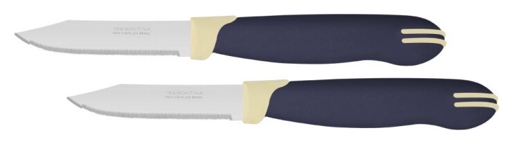 Ножи для овощей 7,5 см, 2 ножа, в блистере Multicolor (И7636) Tramontina