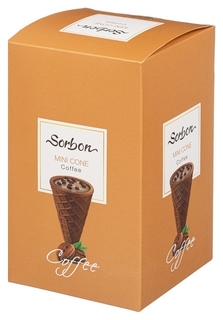 Набор конфет Sorbon мини-рожки Coffee C хрустящей начинкой, 200г Sorbon
