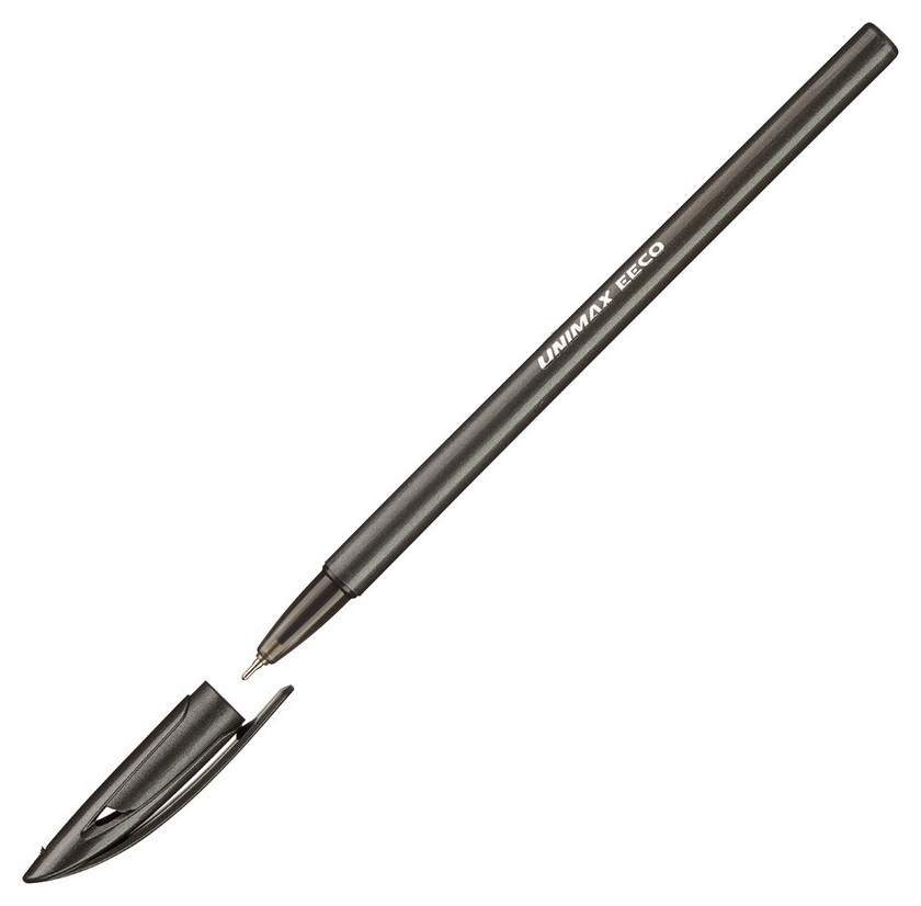 Ручка шариковая Unimax Eeco 0,7мм, черн, неавтомат.