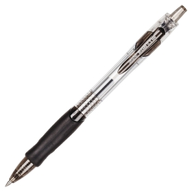 Ручка гелевая Attache Wizard черный,автомат.0,5мм,резин.манжета Attache