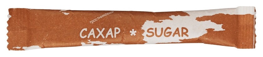 Сахар фасованный тростниковый материк 5 гр.(200 шт/уп.) Новупак