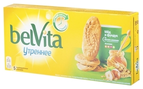 Печенье Belvita утреннее фундук, мед, 225г BelVita