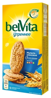 Печенье Belvita утреннее со злаковыми хлопьями, 225г BelVita