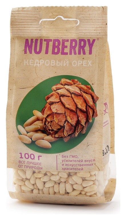 Орехи Nutberry кедровый орех, 100г Nutberry