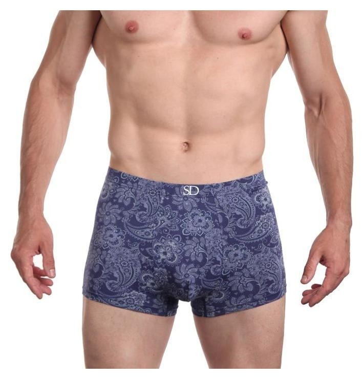 Трусы мужские боксеры, цвет голубой, размер 50-52 (XL)