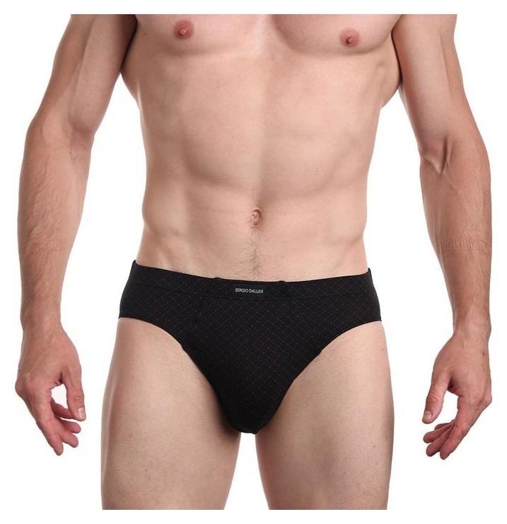 Трусы мужские слипы, цвет чёрный, размер 48-50 (L)