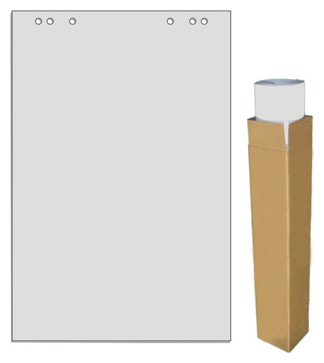 

Блок бумаги для флипчартов Attache Economy ECO 600х900 20л55-60гр.5 бл/уп, Серый