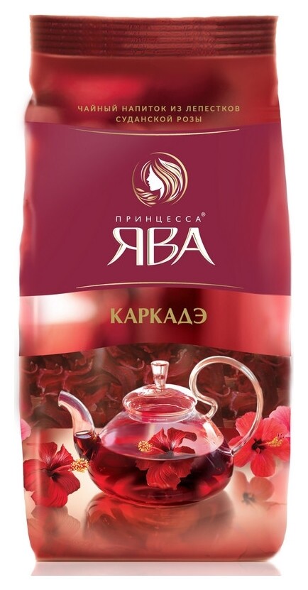 Чай принцесса ЯВА каркадэ цветочный лист., 80г 0278-08  Принцесса ява