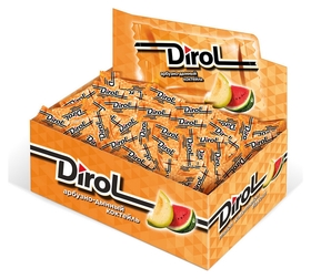 Жевательная резинка Dirol арбузно-дынный коктейль 272г Dirol