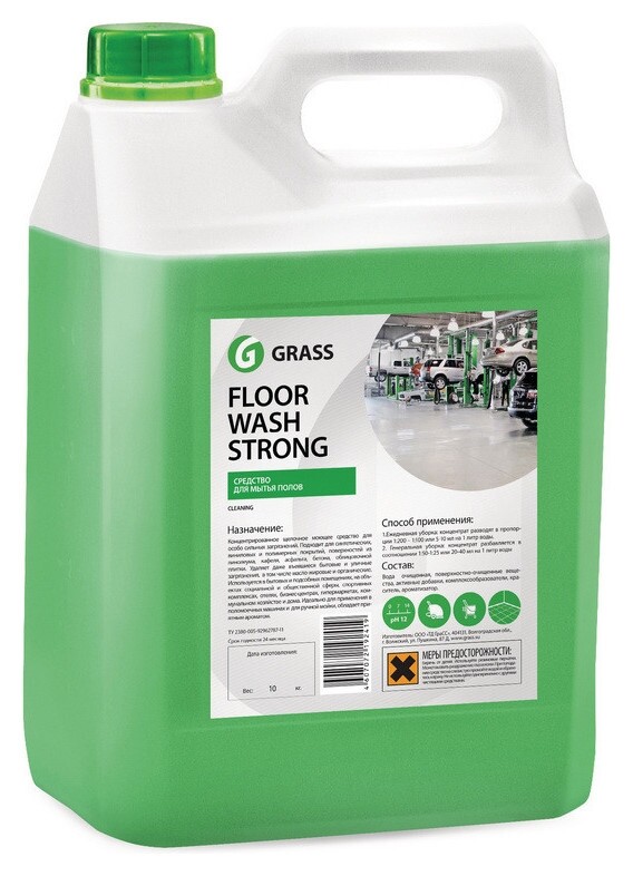 Профхим для машин мойки щел от сильных загрязн Grass/floor Wash Strong,5,6кг  Grass