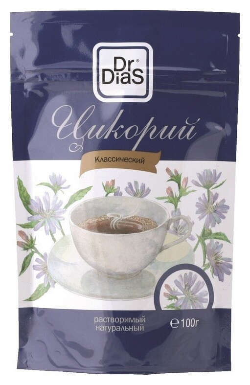 Цикорий Dr.dias растворимый классический, 100г  Dr. DiaS