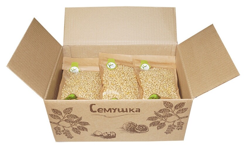 Орехи кедровые, 250г  Семушка