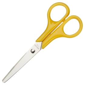 Ножницы Attache 130 мм с пластиковыми ручками, цвет желтый Attache