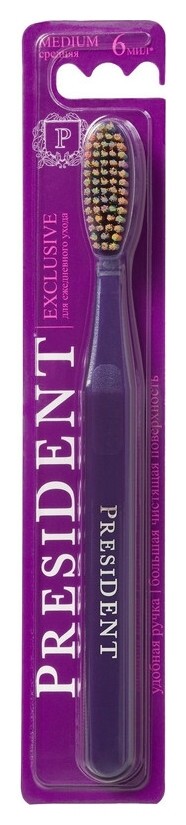 Зубная щетка President Exclusive 6 мил 4904,01  President