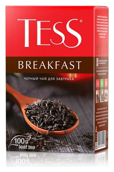 Чай Tess Breakfast листовой черный,100г 1401-15  Tess
