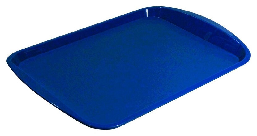 Поднос прямоугольный 470х330 мм синий, ПП Polar