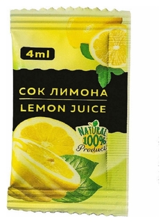 Приправа лимонный сок порционный фабрикант, 100пакx4мл Фабрикант