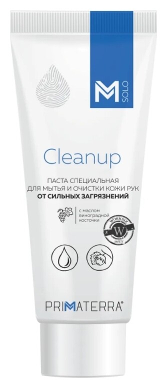 Паста очищающая с абразивом для очистки рук М Solo Cleanup  Primaterra
