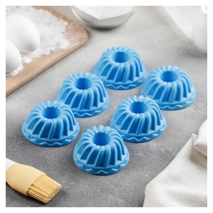 Набор форм для выпечки доляна «Пальчики оближешь», 6 шт, 7×3 см отзывы