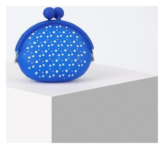 

Кошелёк, отдел на фермуаре, цвет синий