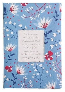 Ежедневник недатированный синий, А5, 160л., Romantic Az1082/dark-blue InFolio