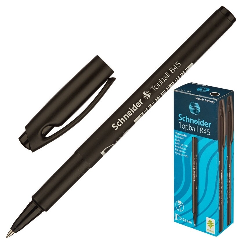 Роллер Schneider Topball 845/1 черный, 0,3 мм германия  Schneider