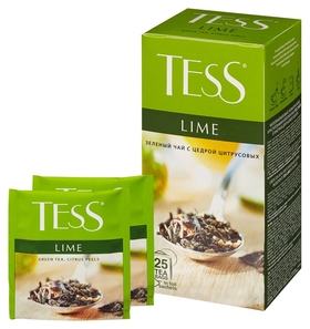 Чай зеленый теss лайм 1,5г*25пак Tess