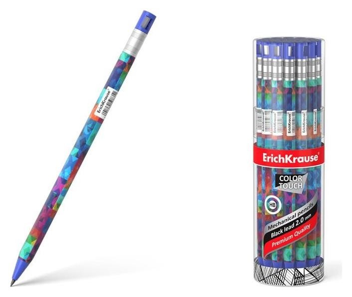 

Карандаш механический 2. мм Erichkrause Colortouch Patchwork, с точилкой, НВ 50831