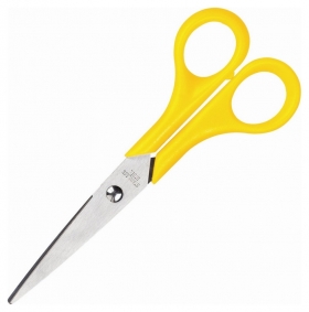 Ножницы Attache 150 мм с пластиковыми ручками, цвет желтый Attache