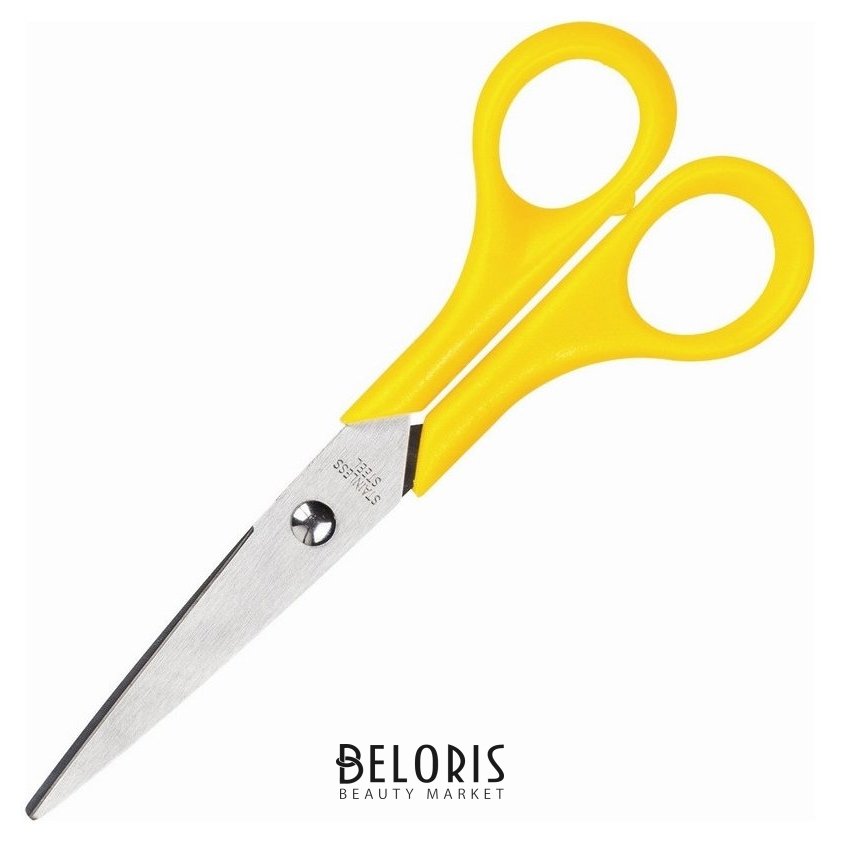 Ножницы Attache 150 мм с пластиковыми ручками, цвет желтый 1000465250 .