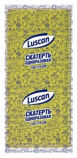 Скатерть одноразовая Luscan, 110х140см, желтая Luscan