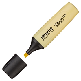 Маркер выделитель текста Attache Selection Pastel 1-5 мм желтый Attache